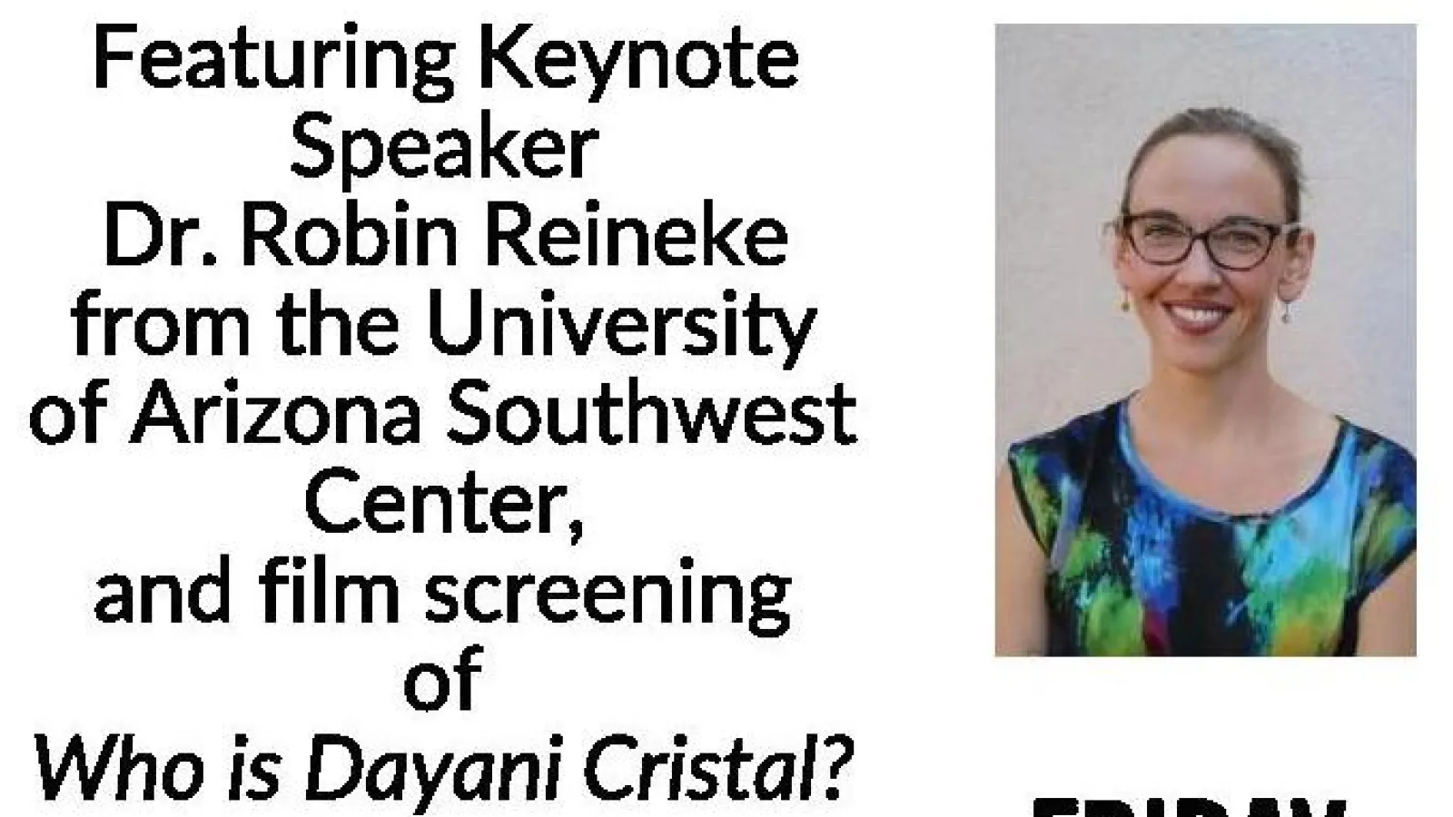 BCC Keynote Speaker Dr. Robin Reineke