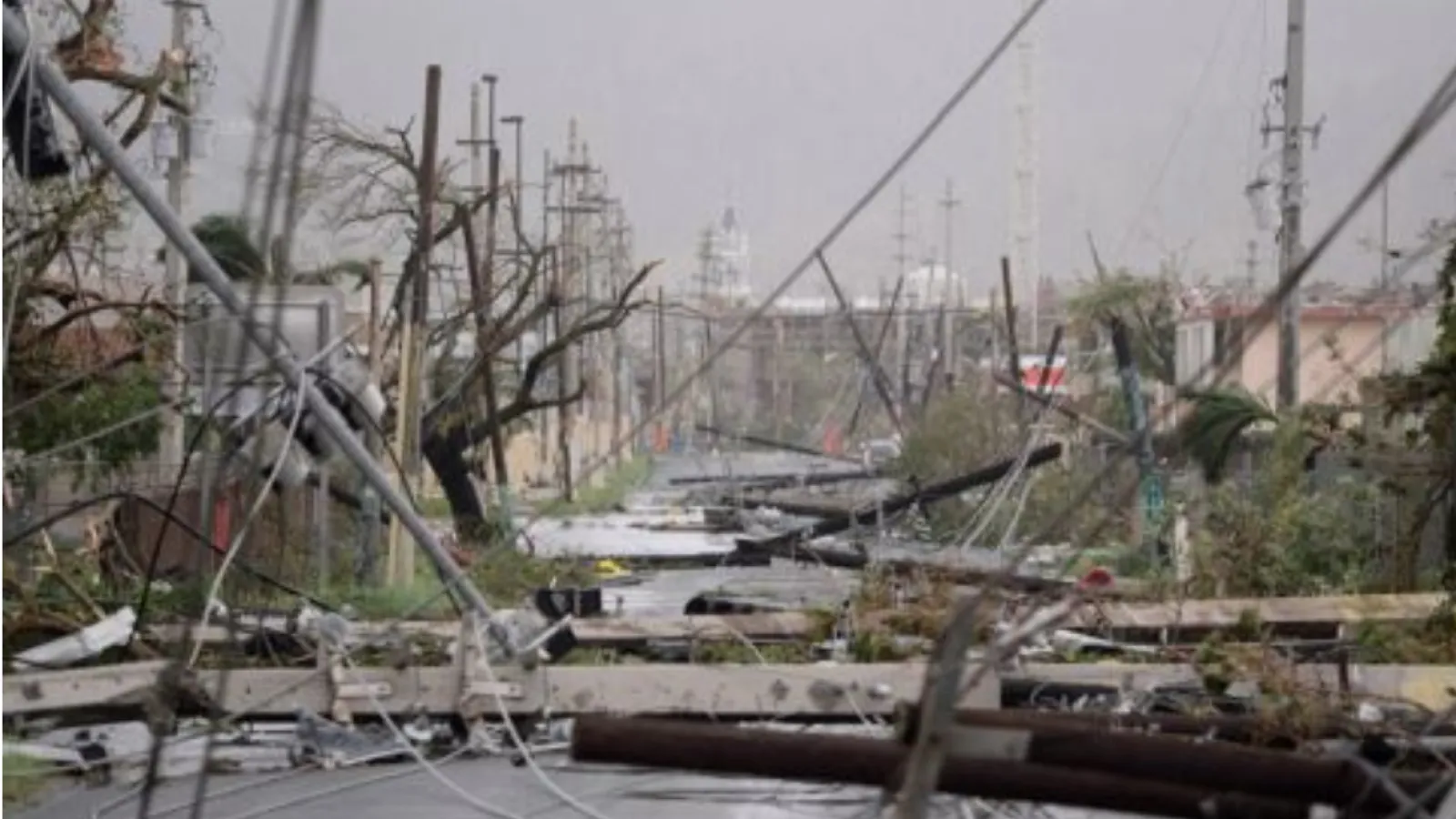 Destruction that occurred after Hurricane Maria and Irma