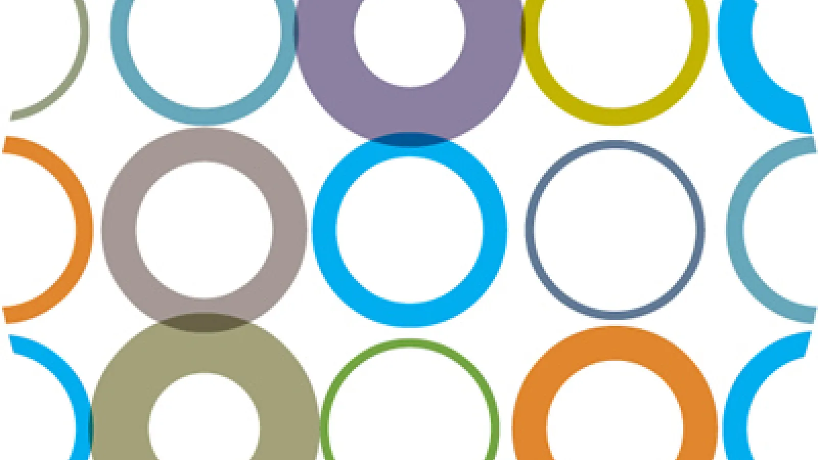 a grid of circles