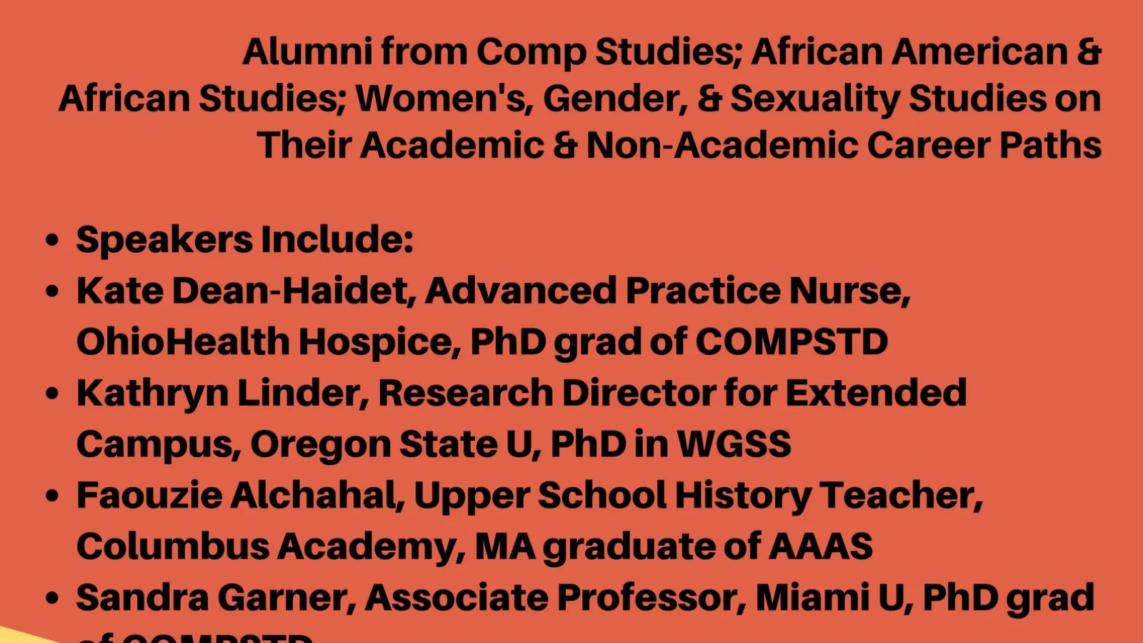 Interdisciplinary Event Flyer