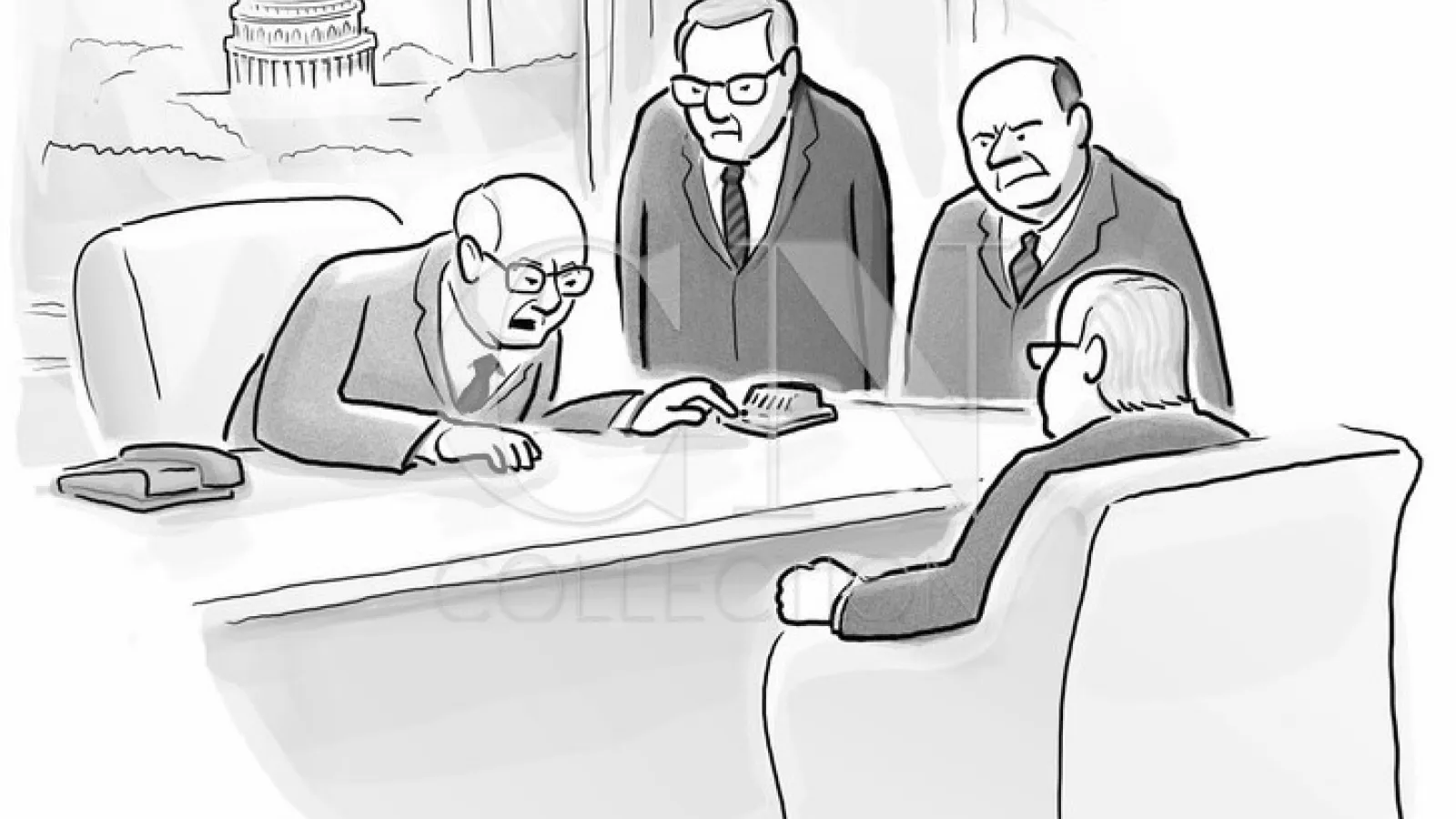 Politicians in DC sitting around a table