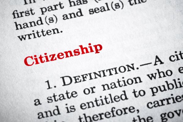 Definition of citizenship in dictionary