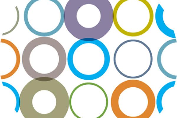a grid of circles