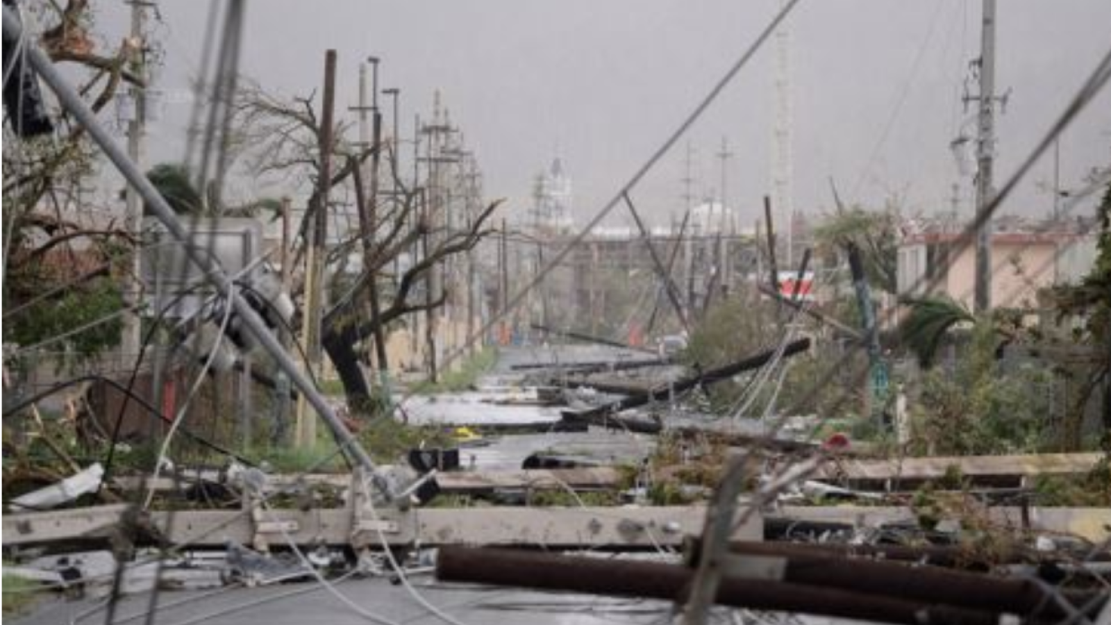 Destruction that occurred after Hurricane Maria and Irma